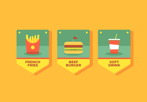 Fast Food Banner Vector