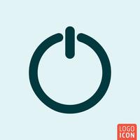 On-Off icon minimal design vector