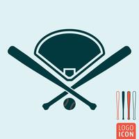 Baseball icon isolated vector