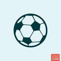 Football ball icon minimal design vector