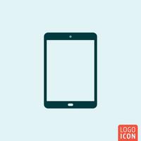 Tablet icon minimal design vector