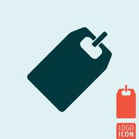 Tag icon isolated vector