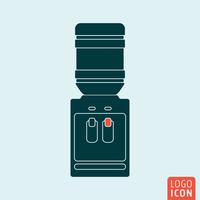 Water cooler icon vector