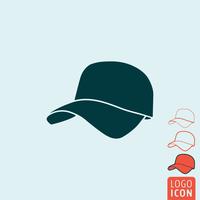 Cap icon isolated vector