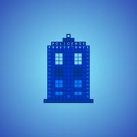 Old police box vector