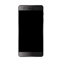 Black smartphone isolated vector