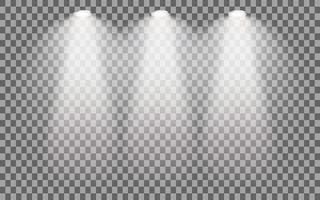 Stage illuminated spotlight vector