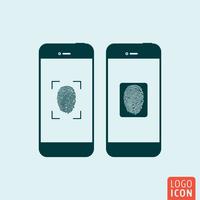 Icono de smartphones aislado vector