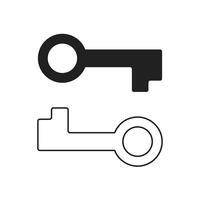 Two keys icon vector