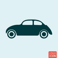 Icono de coche de la vendimia vector