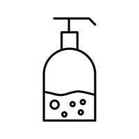 Beautiful Handwash Line black icon vector