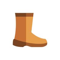 Labor safety shoes flat icon vector