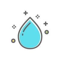 icono de gota de agua para servicio de lavandería vector