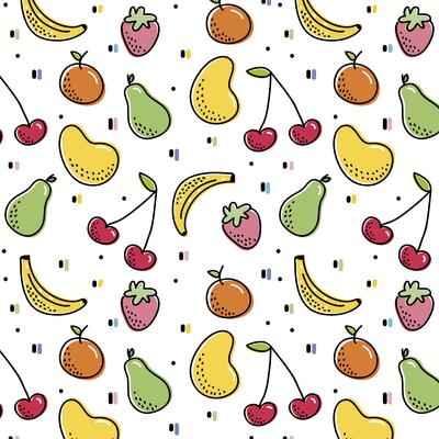 Fruit Pattern Vector Art, Icons, and Graphics for Free Download