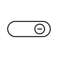 Switch on Line black icon vector