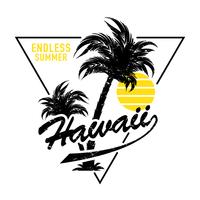 Hawaii endless summer design vector