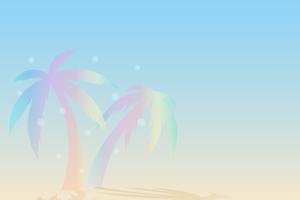 Ver fondo de playa y mar de verano vector