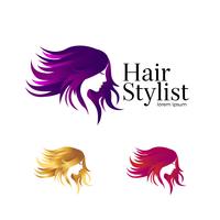 Beauty Salon Logo Set Template vector