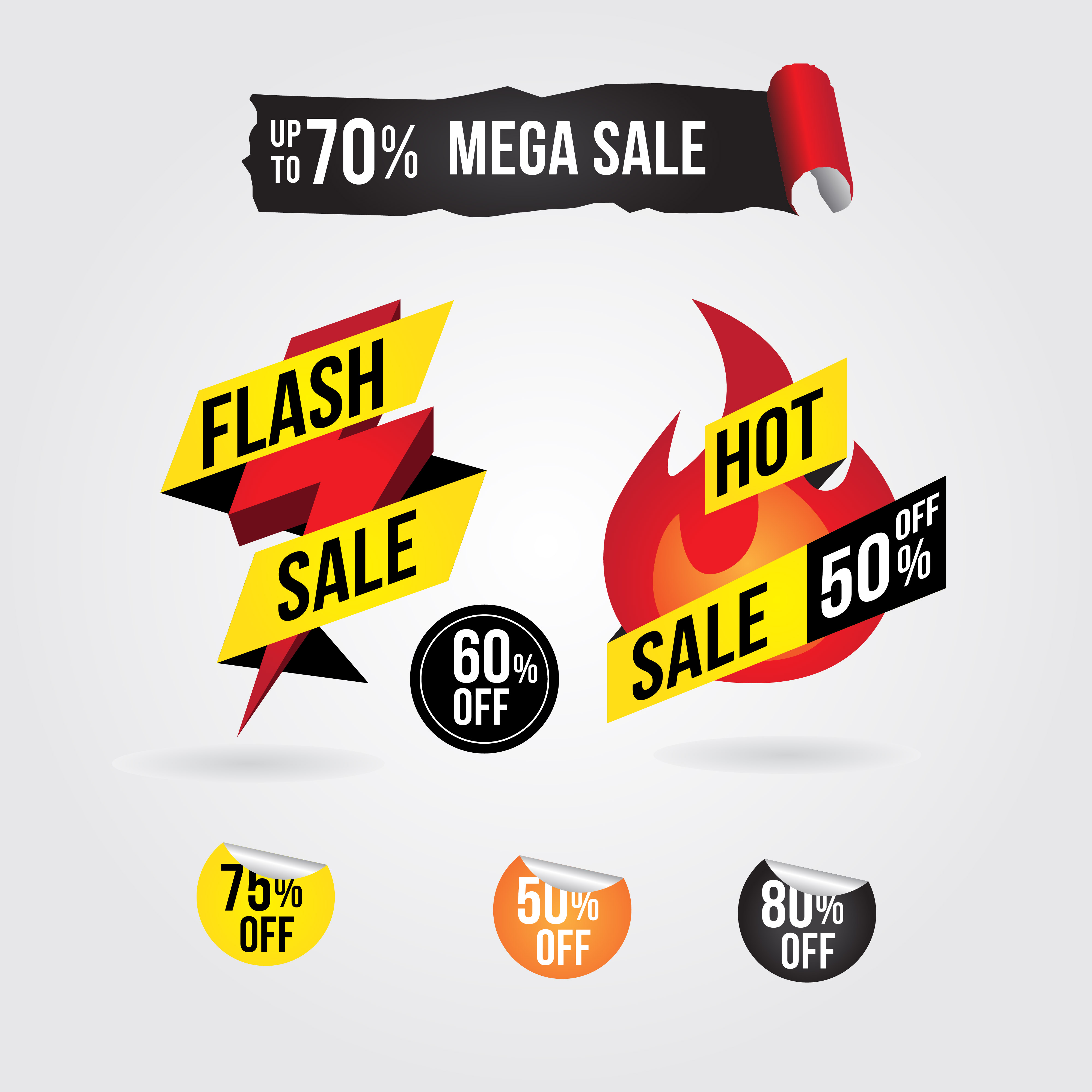 Hot Flash Sale Banner Tag Design Collection Download Free