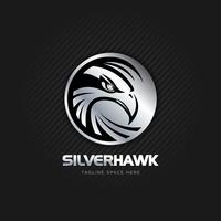 Logotipo de plata águila vector