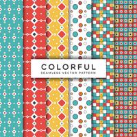 Colorful Seamless Vector Patterns