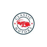 Creative Classic Cars Logo concepto plantillas de diseño vector