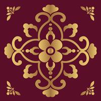 Luxury ornamental design background in golden color