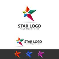 concepto de logo estrella vector