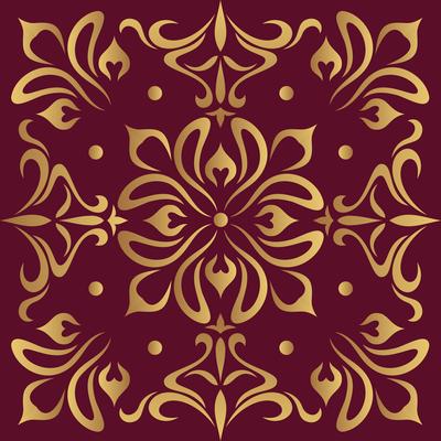 Luxury ornamental design background in golden color