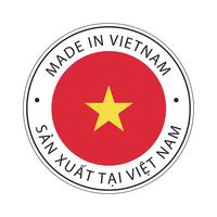 Made in Vietnam flag icon. vector