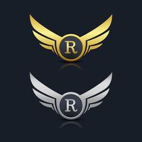 Letter R emblem Logo vector