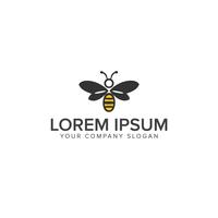 Plantilla de vector de diseño de logotipo de abeja