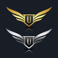 Letter U emblem Logo vector