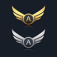 Letter A emblem Logo vector