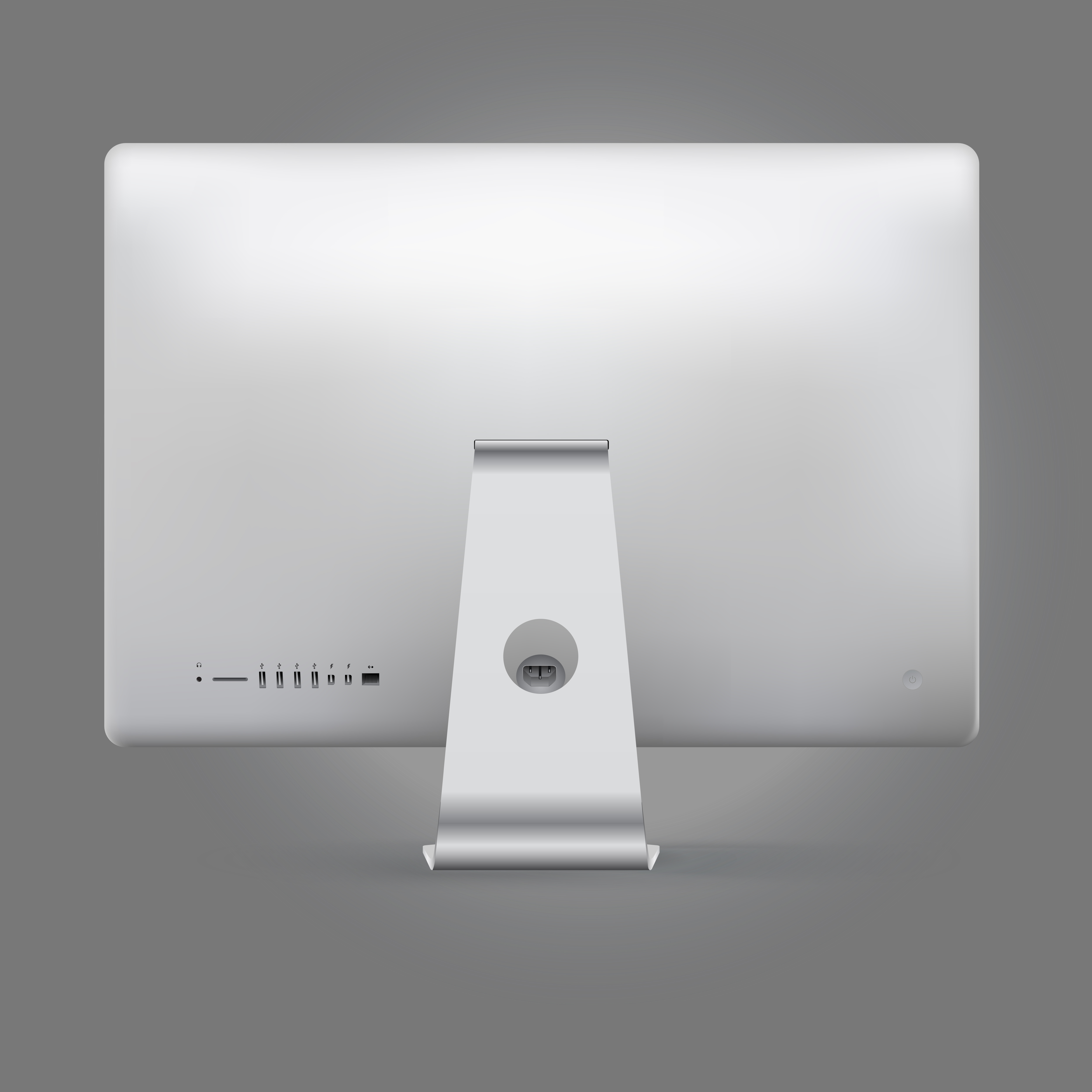 Realistic Device Mockup Computer Backside Download Free Vectors Clipart Graphics Vector Art