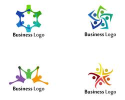 Community logo people care  and symbols template vector