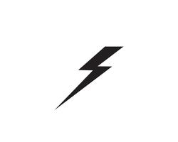 lightning logo icon and symbol vector