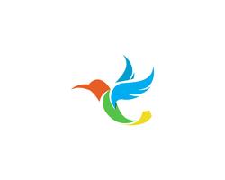 Hummingbird icon logo and symbols template vector