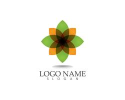 hoja verde naturaleza logotipo y símbolo plantilla vector