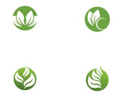 Ecología vector icono logotipo y plantilla de símbolo