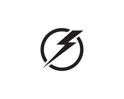 lightning logo icon and symbol vector