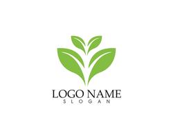 Ecología vector icono logotipo y plantilla de símbolo