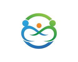 Adopción y cuidado de la comunidad Logo plantilla vector icono ...