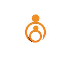 Adopción y cuidado de la comunidad Logo plantilla vector icono ...