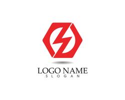 Plantilla e iconos abstractos del diseño del logotipo del negocio vector