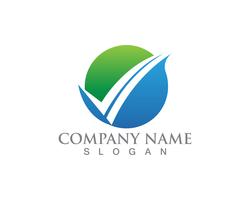 Logotipo de negocios finanzas y símbolos vector concepto ilustración