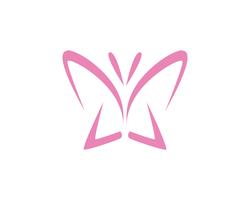Mariposa conceptual simple, colorido icono. Logo. Ilustración vectorial .. vector