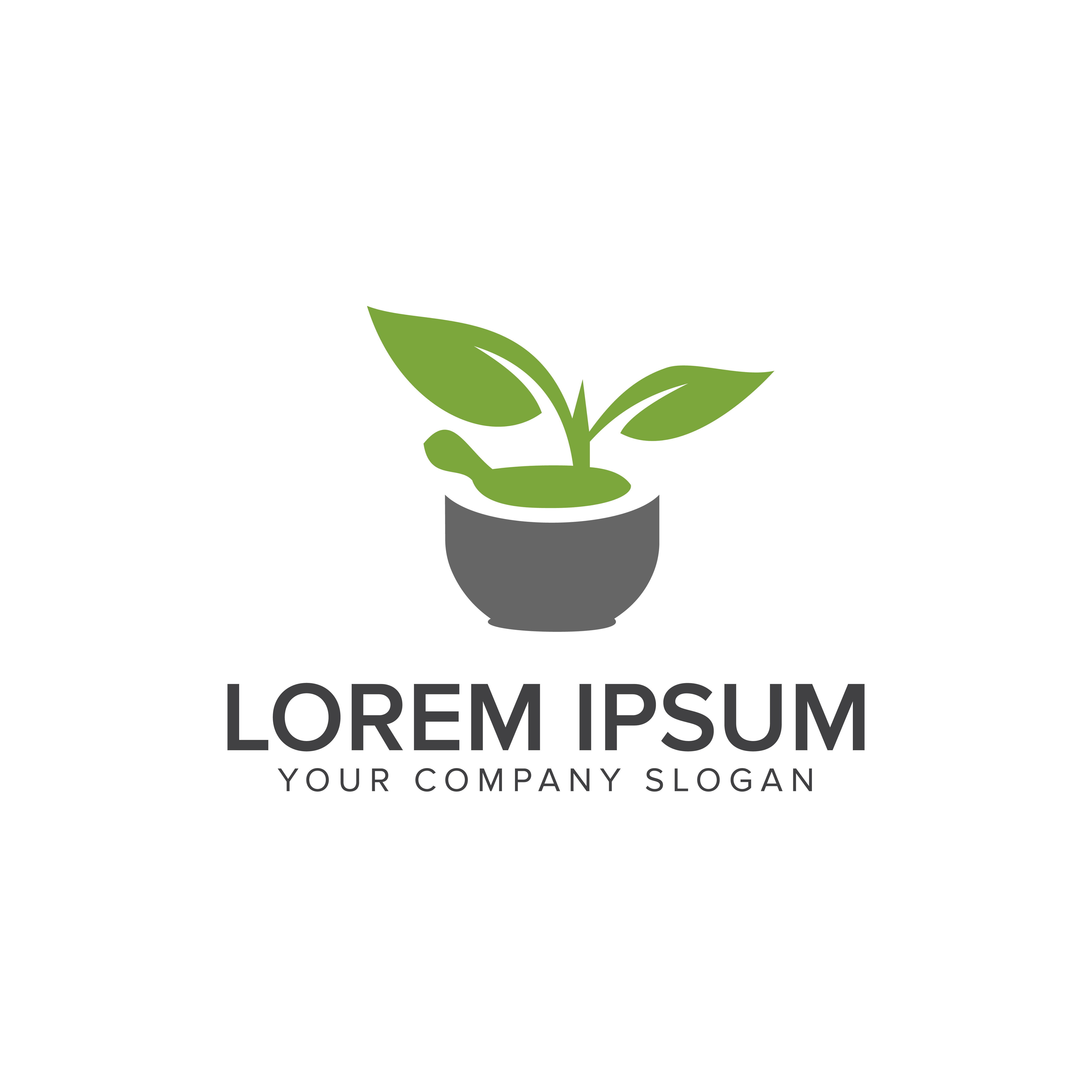 Nature Green Medical Logo Pharmacy Design Concept Template