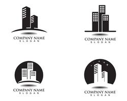 property house and home logos template  vector