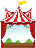 An isolated circus banner vector